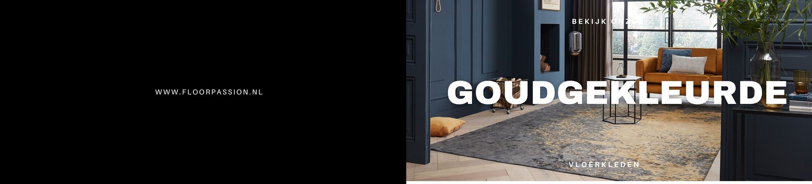Goudgekleurde vloerkleden