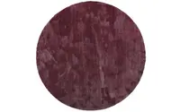 Sandro 48 - Rond hoogpolig vloerkleed in Paars