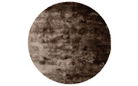Reef 17 - Hoogpolig Rond vloerkleed in Taupe kleur