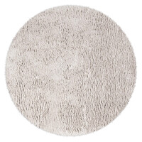 Floorpassion Lima 21 - Hoogpolig Rond Vloerkleed in Zilver