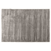 Floorpassion Amerie 23 - Hoogpolig vloerkleed in Donkergrijs met Lichtgrijs