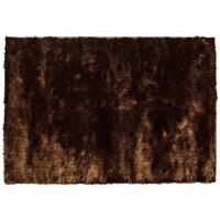 Floorpassion Reef 18 - Hoogpolig vloerkleed in Donkerbruine kleurstelling