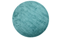 Frisco 32 - Rond effen vloerkleed in turquoise