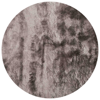 Floorpassion Reef 24 - Rond hoogpolig vloerkleed Silver