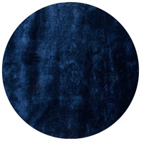 Floorpassion Reef 35 - Rond Velours Vloerkleed Kobalt blauw