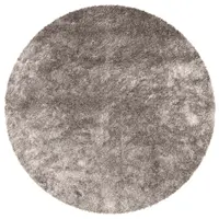 Floorpassion Reef 13 - Hoogpolig Rond vloerkleed in Linnen kleur