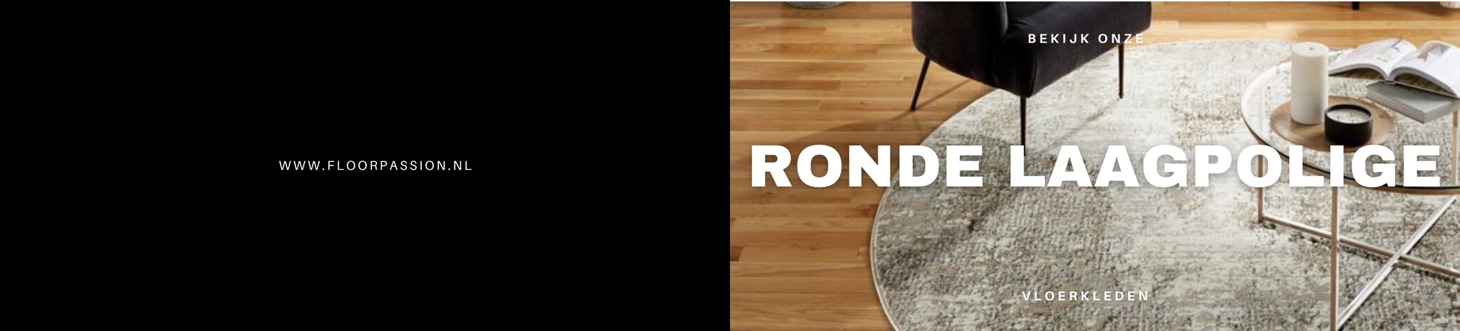 Ronde laagpolige vloerkleden
