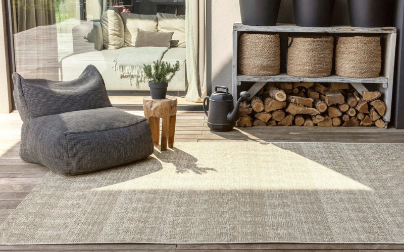 Vloerkleed Barra in buitenruimte