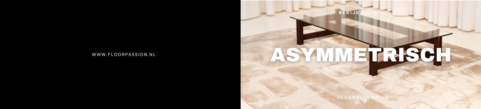 Asymmetrische vloerkleden
