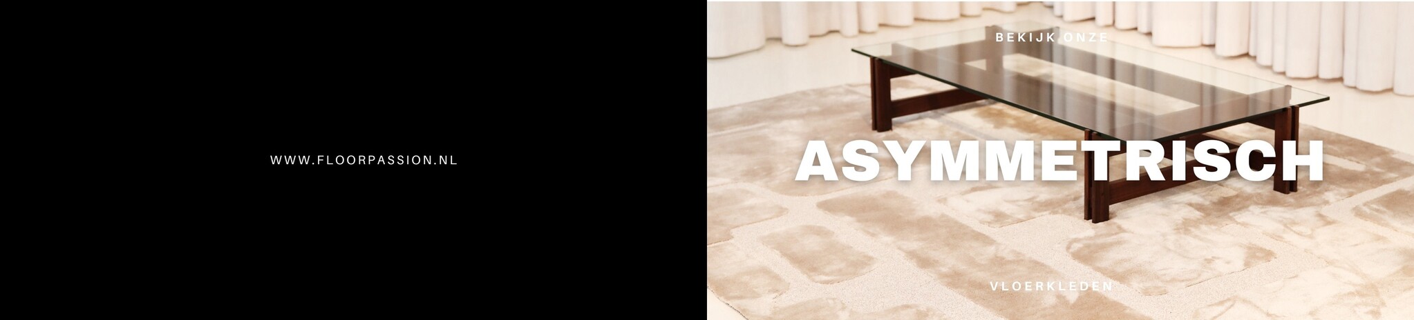 Asymmetrische vloerkleden
