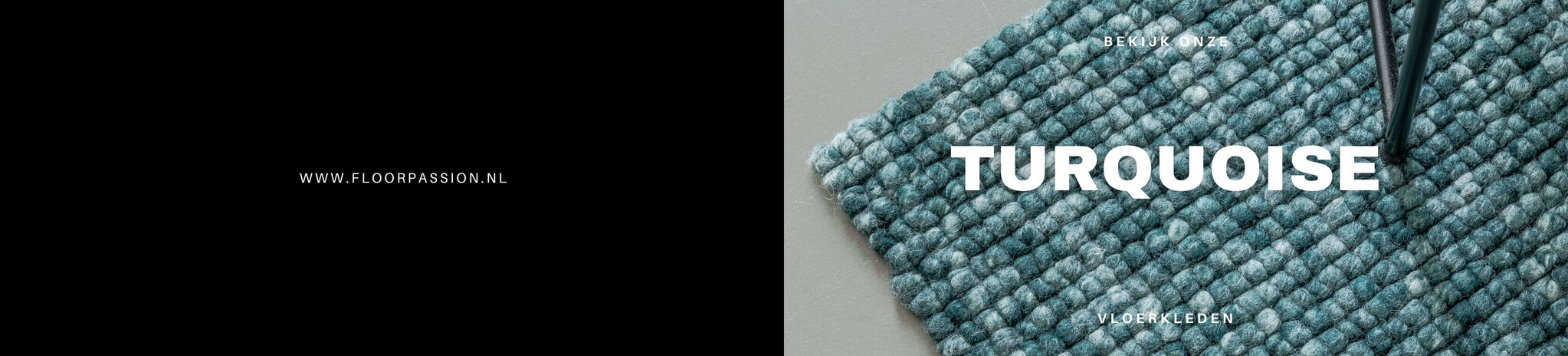 Turquoise vloerkleden