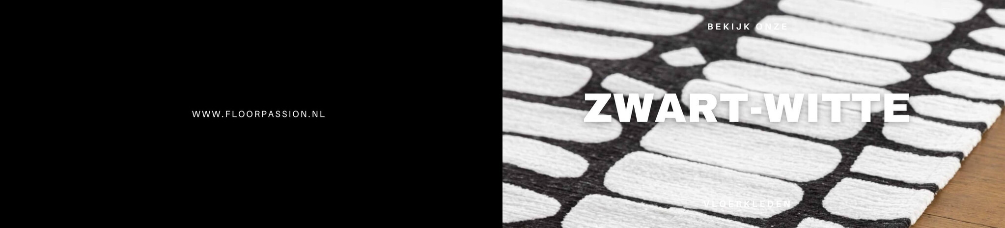 Zwarte witte vloerkleden