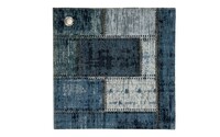 Enzo 36 - Prachtig vintage vloerkleed met Donkerblauwe garen