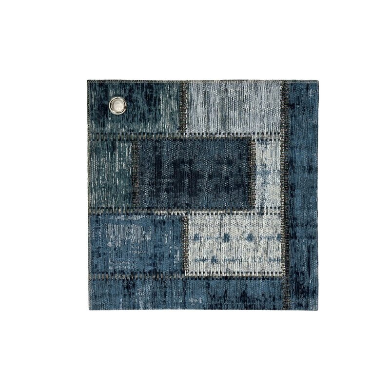 Enzo 36 - Prachtig vintage vloerkleed met Donkerblauwe garen