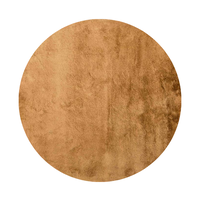 Floorpassion Noëlle Riche 69 - Rond vloerkleed in Goudbruin