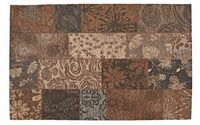 Chatel 17 - Prachtig patchwork vloerkleed in grijze kleuren