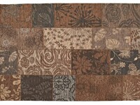 Chatel 17 - Prachtig patchwork vloerkleed in grijze kleuren