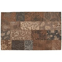 Floorpassion Chatel 17 - Prachtig patchwork vloerkleed in grijze kleuren