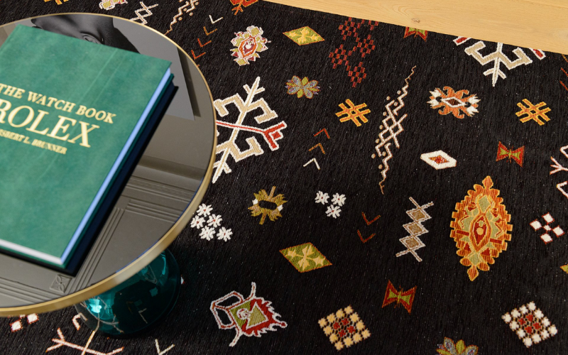 Bolivian Etis groen detail foto