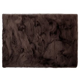 Fred van Leer Hampton Soft Espressobruin 18 - Premium zacht hoogpolig vloerkleed