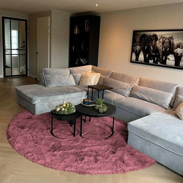 Bordeaux rood vloerkleed - Hampton 48