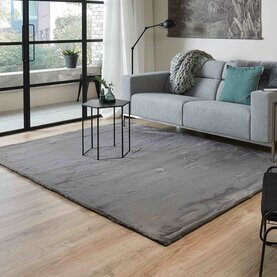 Floorpassion Fay Soft Dark Grey - Zacht vloerkleed