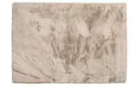 Lupo 13 - Knuffelzacht hoogpolig vloerkleed in elegant beige, met creme puntjes