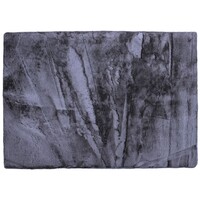 Floorpassion Lupo 23 - Knuffelzacht hoogpolig vloerkleed in elegant zwart, met lichtgrijze puntjes