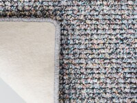 Natural Life 95 - Grijze basic met Multi color - Vloerkleed wollen look met noppenstructuur
