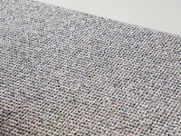 Natural Life 95 - Grijze basic met Multi color - Vloerkleed wollen look met noppenstructuur