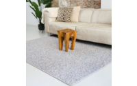 Natural Life 95 - Grijze basic met Multi color - Vloerkleed wollen look met noppenstructuur
