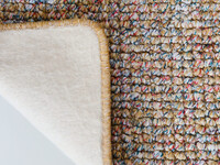 Natural Life 65 - Okergele basiskleur met Multi color - Vloerkleed wollen look met noppenstructuur