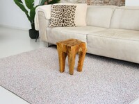 Natural Life 93 - Beige basic met Multi color - Vloerkleed wollen look met noppenstructuur