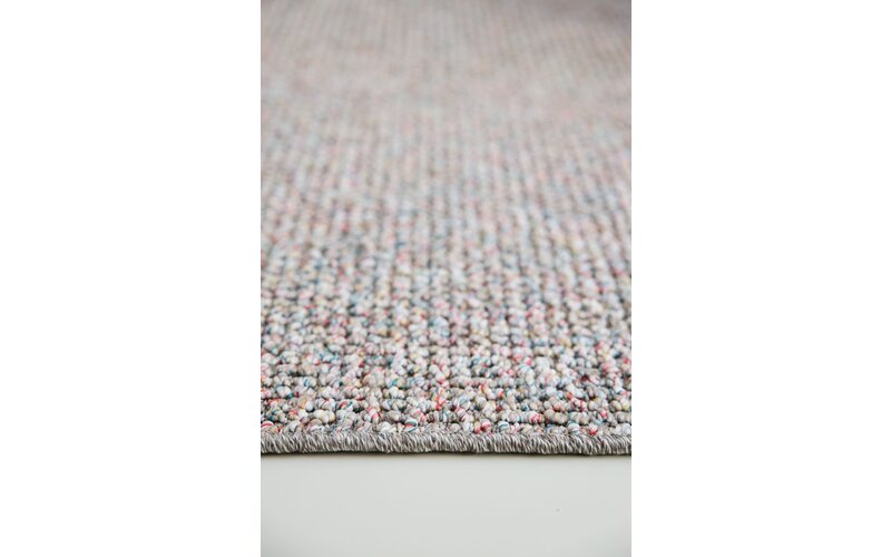 Natural Life 93 - Beige basic met Multi color - Vloerkleed wollen look met noppenstructuur