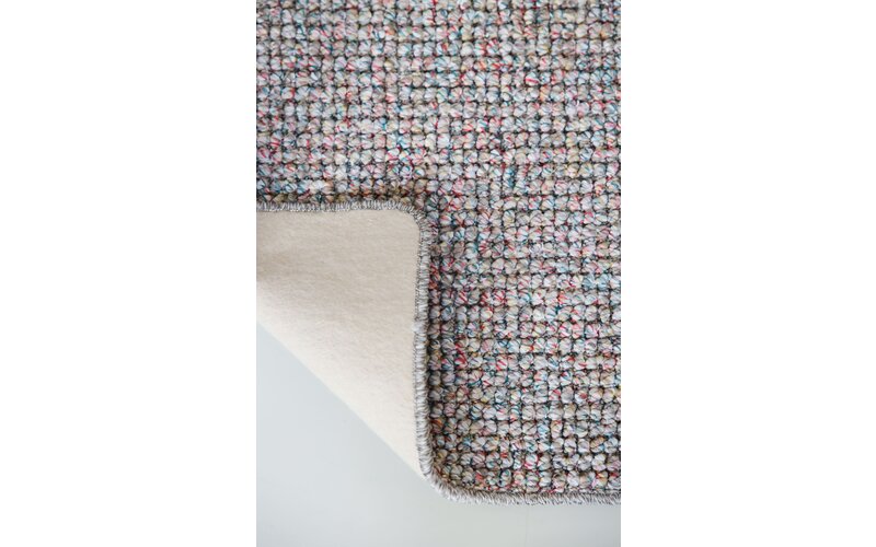 Natural Life 93 - Beige basic met Multi color - Vloerkleed wollen look met noppenstructuur