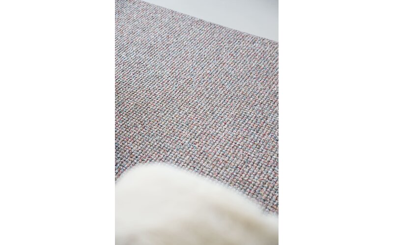 Natural Life 93 - Beige basic met Multi color - Vloerkleed wollen look met noppenstructuur