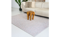 Natural Life 93 - Beige basic met Multi color - Vloerkleed wollen look met noppenstructuur