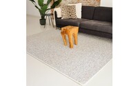 Natural Life 99 - Witte basic met Multi color - Vloerkleed wollen look met noppenstructuur