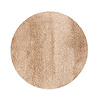 Floorpassion Dime 12- Rond Hoogpolig vloerkleed in Beige/Zand