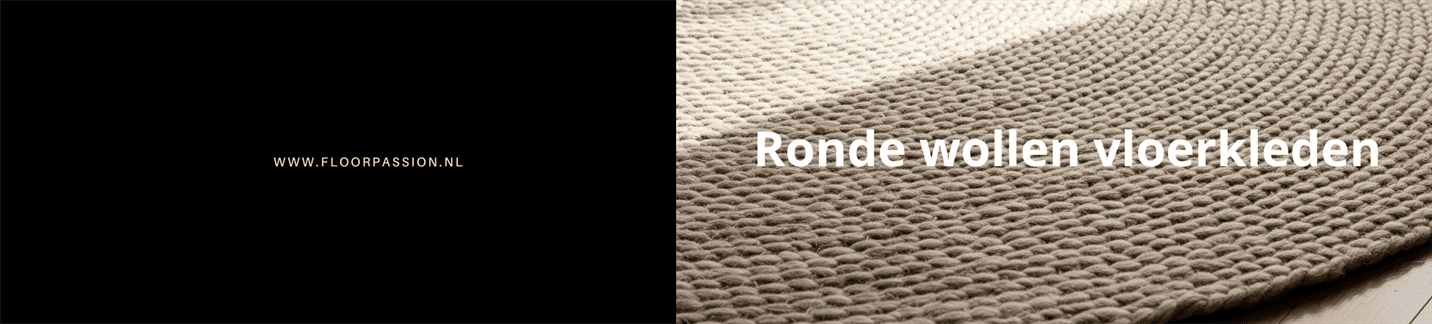 Ronde wollen vloerkleden