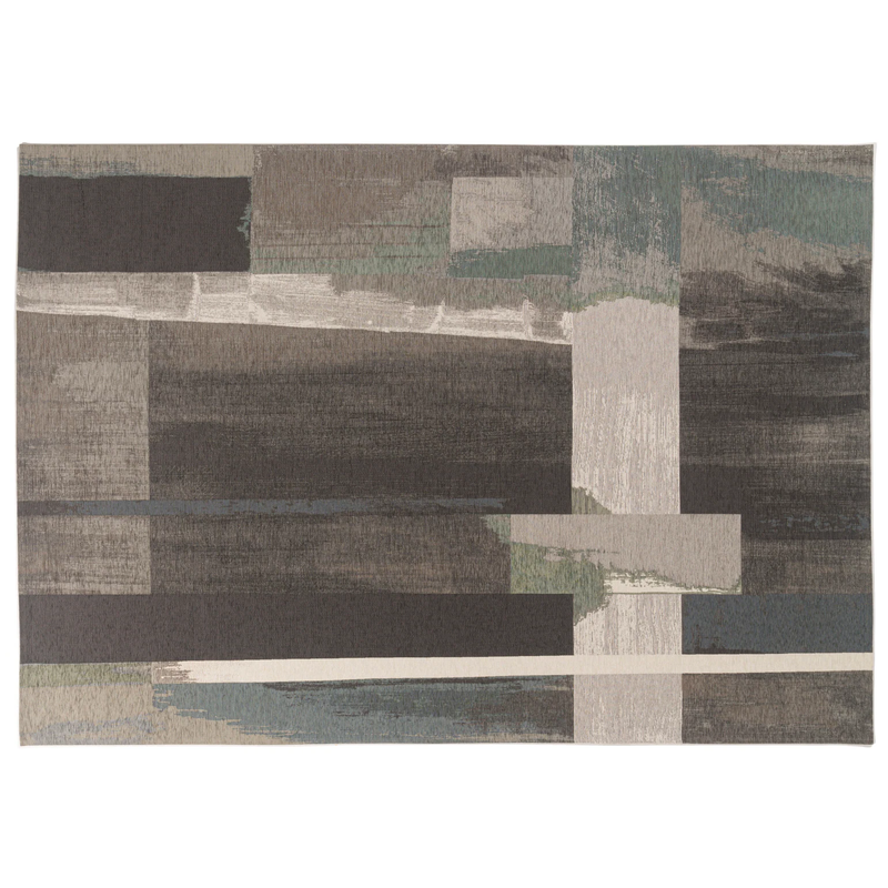 Taco 37 - Uniek vintage vloerkleed met blauw/grijs kleuren - Copy