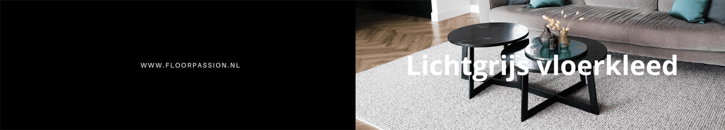 Lichtgrijze vloerkleden