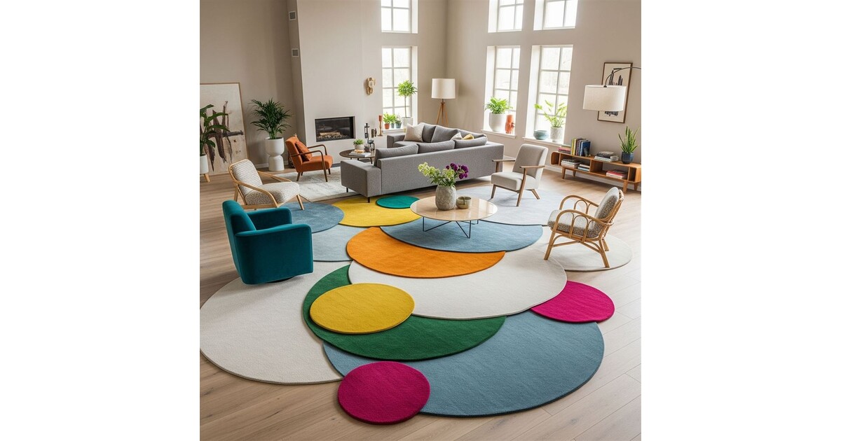 Wanneer kies je voor een rond vloerkleed?