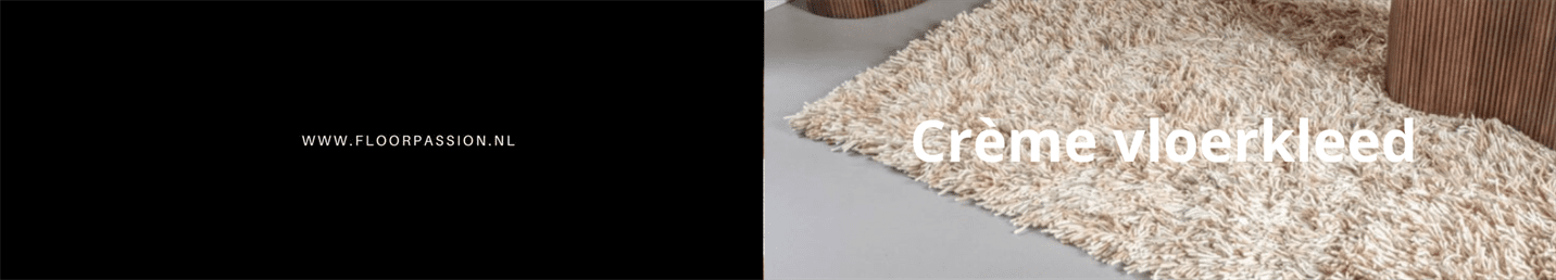 Cremekleurige vloerkleden