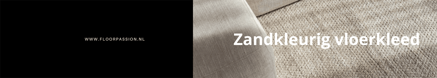 Zandkleurige vloerkleden