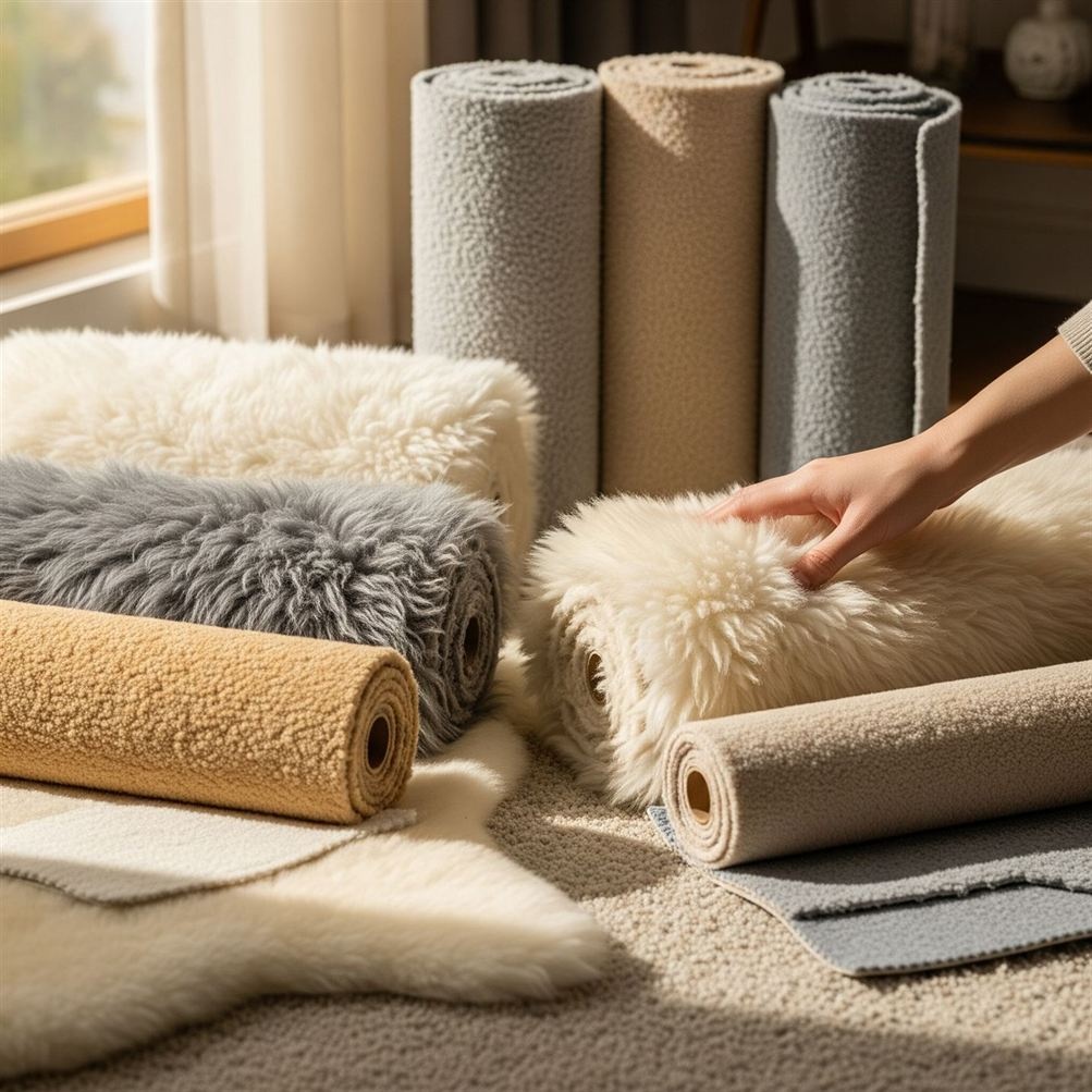 Welk materiaal vloerkleed voelt prettig aan?