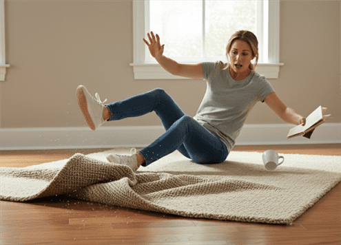 Mijn vloerkleed schuift weg, wat kan ik doen?