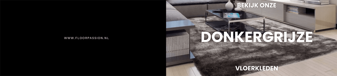 Donkergrijze vloerkleden