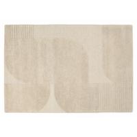 Floorpassion Rumi 12 - Carved wollen vloerkleed in chalk kleursamenstelling