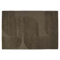 Floorpassion Rumi 54 - Carved wollen vloerkleed in forest kleursamenstelling